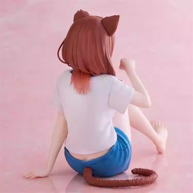 Nakano Sanjiu cat girl figure five-quarter flower marriage two-dimensional sea view room computer case car desktop decoration
