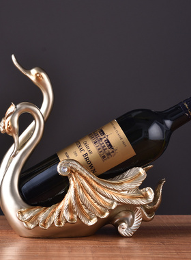 欧式葡萄酒创意装饰红酒架摆件现C代酒柜家用客厅家居饰品工艺品