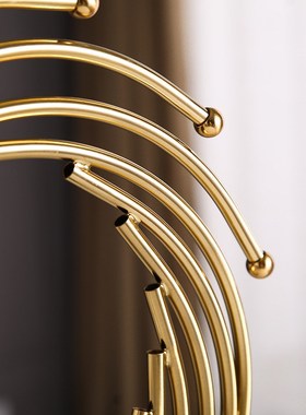 创意礼品客厅电视柜玄关简约铁艺摆设家I居轻奢样板间软装饰品摆