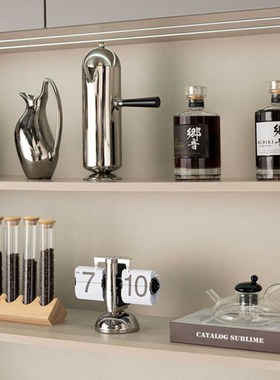 样板房咖啡主题套装酒吧餐饮w店前台展示柜装饰品售楼处西餐厅摆