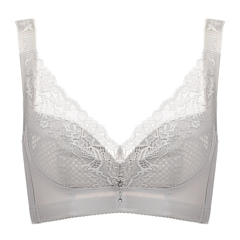 轻薄款无海绵无钢圈文胸罩上托聚B拢调整型美背大码内衣收副乳套,淘宝优惠券,粉丝福利购,淘宝优惠卷