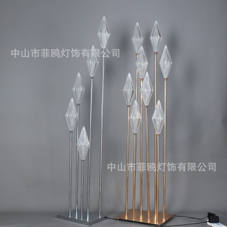 可定制婚庆发光铜丝灯摆件舞台T台布置装饰灯8头钻石菱形路引灯,淘宝优惠券,粉丝福利购,淘宝优惠卷
