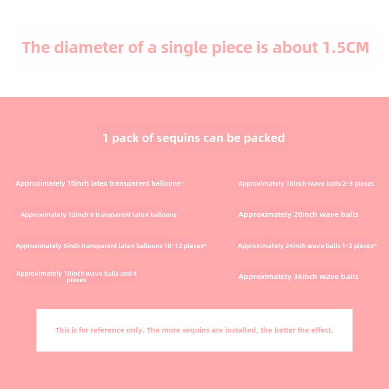 气球亮片透明气球波球填充彩色纸屑波尔卡圆点生日派对流行 - 图0