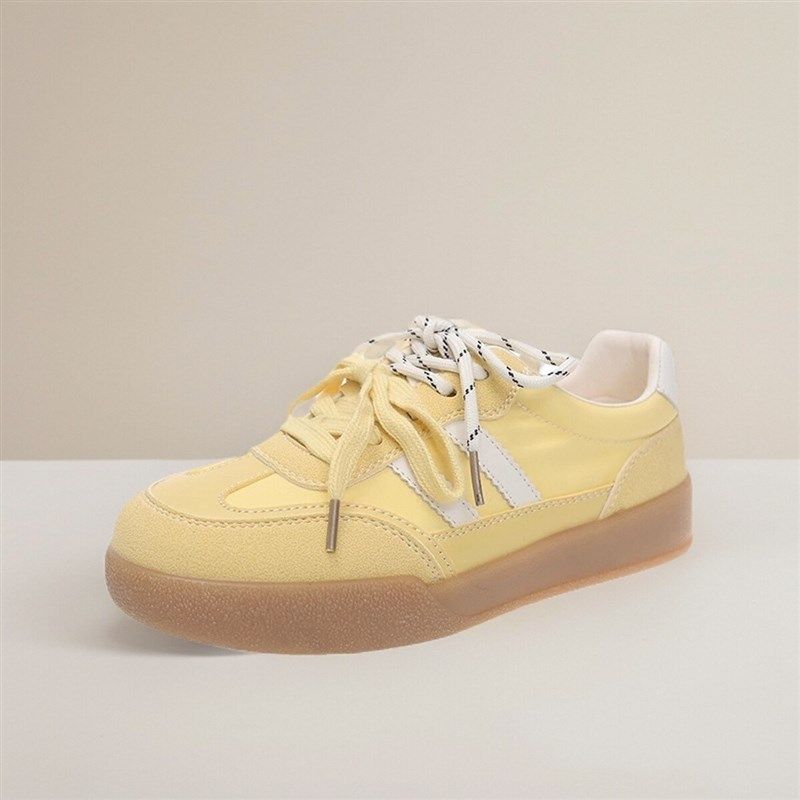 厚底德训鞋女款2025春季u新款网布透气小白鞋爆款百搭运动休闲板,淘宝优惠券,粉丝福利购,淘宝优惠卷