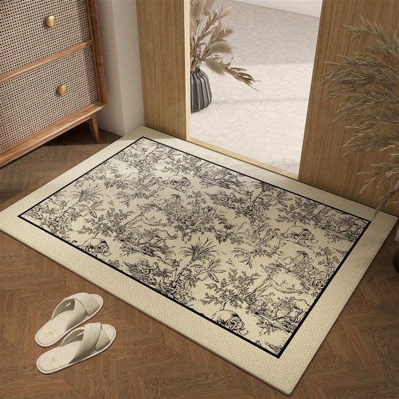 原木风入户门地毯2024新款防滑垫玄G关耐脏地垫可裁剪进门门口门,淘宝优惠券,粉丝福利购,淘宝优惠卷