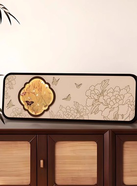 中古风摆件宋代美学花鸟装饰画电视柜桌面装饰中式高级感装饰画