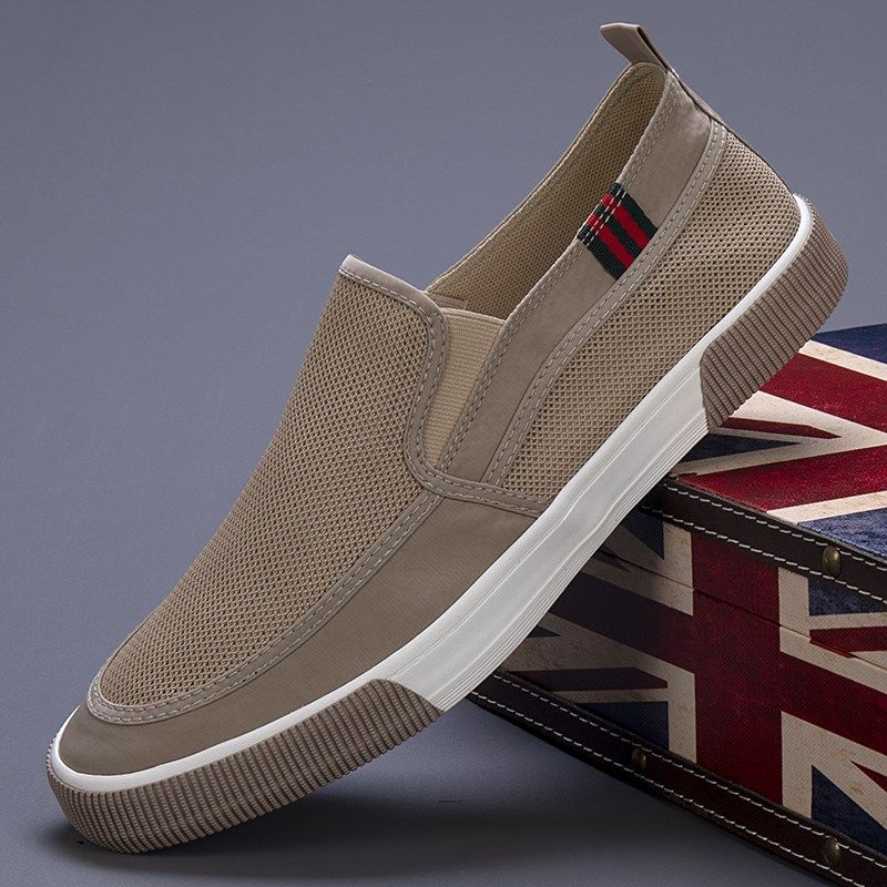 防臭透气网鞋男2024夏季新款一脚蹬休闲鞋M网面鞋韩版软底薄款布,淘宝优惠券,粉丝福利购,淘宝优惠卷