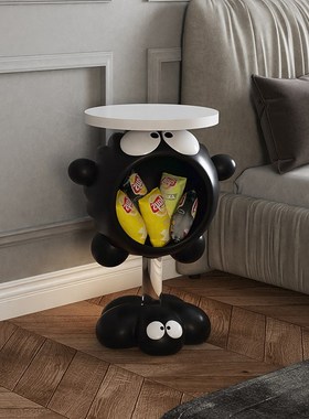 星之卡比零食架客厅大型电视柜沙发旁边卧室落地软装饰品煤球