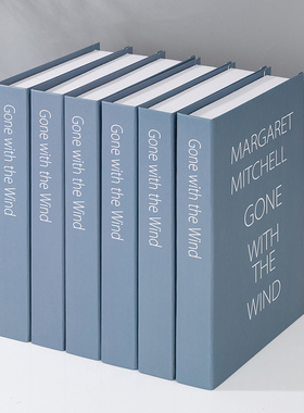 现代简约黑白灰色样板间摆设书模型拍摄道具假书仿真书.装饰品摆