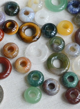 更新啦!一图一物  天然石小平安扣项链可爱百搭吊坠情侣男女