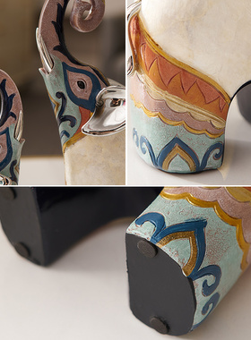 创意轻奢大象摆件家居客厅电视酒柜办公室装饰品乔迁新居开业礼品