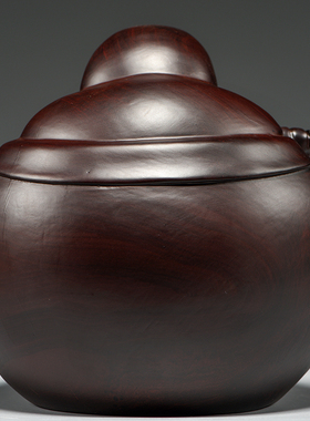 黑檀木雕刻弥勒佛像坐笑佛一团和气摆件客厅电视柜玄关装饰工艺品