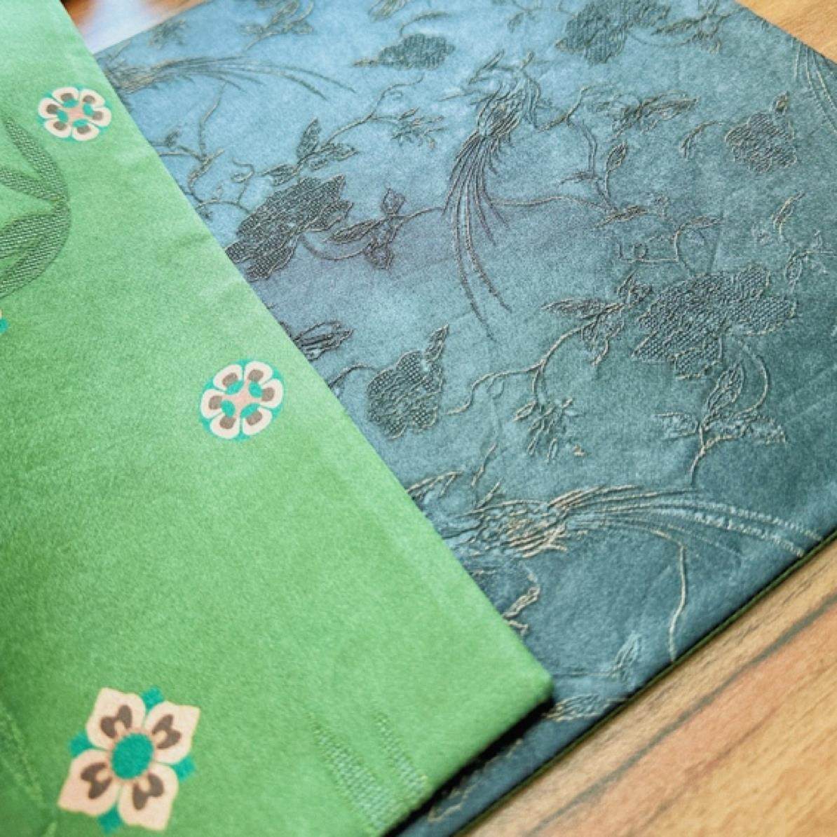 【红绿宝相】50×24布垫国潮香云纱双面手工茶垫复古长款桌布茶席,淘宝优惠券,粉丝福利购,淘宝优惠卷