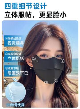 【天猫甄选】万宝绿色防晒面膜女性防紫外线2025新款高颜值冰丝眼