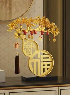 新中式创意花瓶摆k件高级感玄关客厅电视柜酒柜装饰品乔迁开业礼