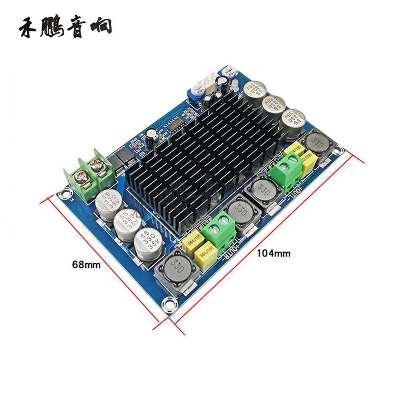TPA3116D2数字功放板双声道150W*2大功率双芯片带前级放大DC12-26 - 图1