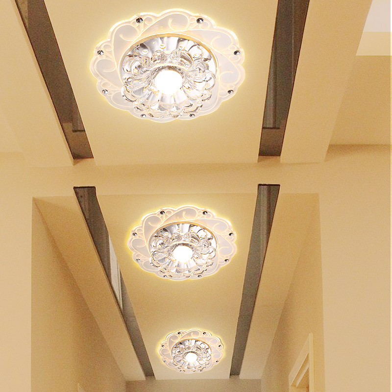 led水晶灯过道灯走廊灯七彩射灯玄关灯 天花灯门厅灯吸顶灯创意,淘宝优惠券,粉丝福利购,淘宝优惠卷