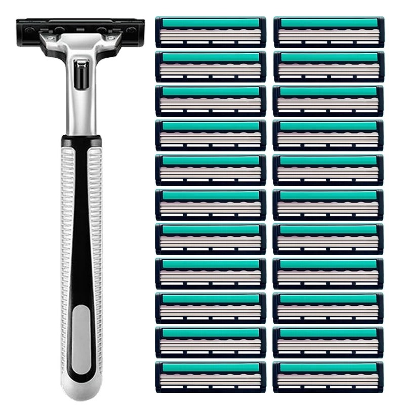 Men's universal razor manual 2-ply blades