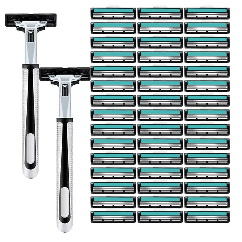 Men's universal razor manual 2-ply blades