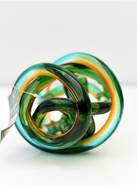 每周一三五10点上新/抽象艺术现代彩色玻璃摆件办公室Z桌面装饰品