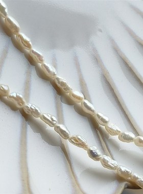 天然珍珠项链女锁骨链纯银极简风简约迷你小巧细款精致爆米花项链