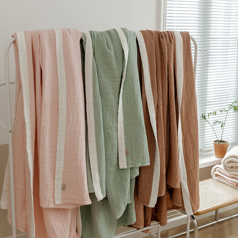 A类全棉纱布盖毯毛n巾被纯色毛巾毯夏凉被空调被沙发午睡薄毯,淘宝优惠券,粉丝福利购,淘宝优惠卷