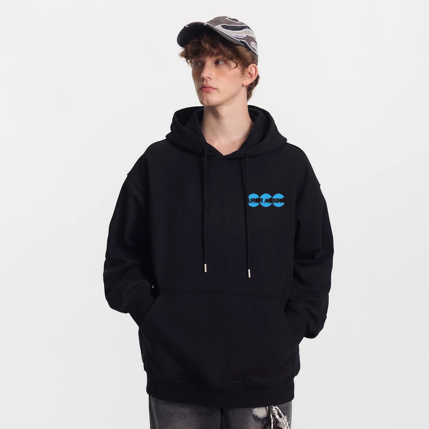 URBRAZBBU官方正品2025新款春秋季男女同款宽松潮牌休闲长袖卫衣