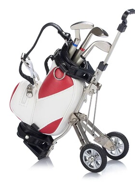 样板房书房尔夫球包笔筒办公室现代装饰品圆珠笔