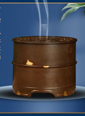 庭野堂苏工纯铜香薰炉点金香篆炉工具敬诚纯铜摆件送礼香篆一体炉