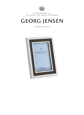 新婚礼物GeorgJensen乔治杰生曼哈顿系列皮质镶边相框