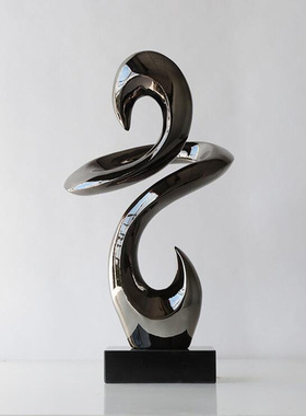 稀缺质感轻奢树脂雕塑玄关摆件客厅电视柜现代艺术装饰品乔迁送礼