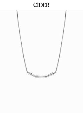 CIDER 秋冬新品女装不规则波浪吊坠项链114754450