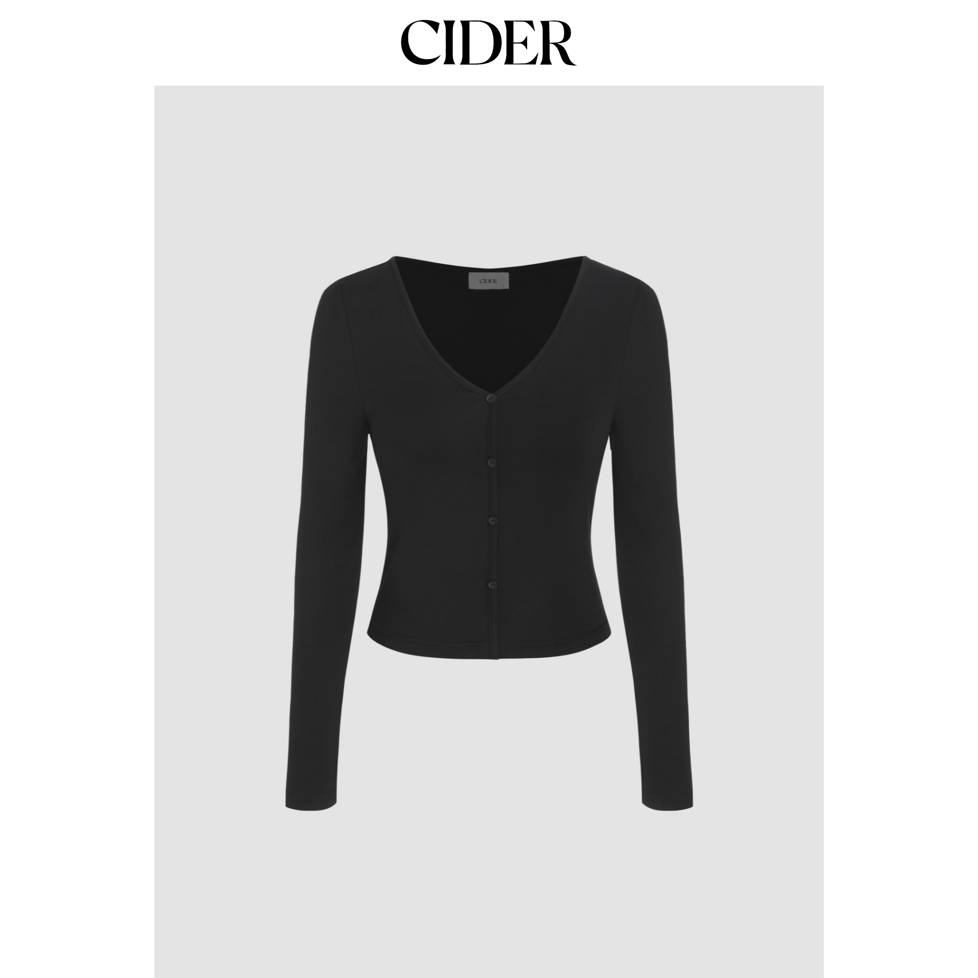 CIDER 长袖纽扣上衣+中腰长裤家居服套装 女装102750789,淘宝优惠券,粉丝福利购,淘宝优惠卷