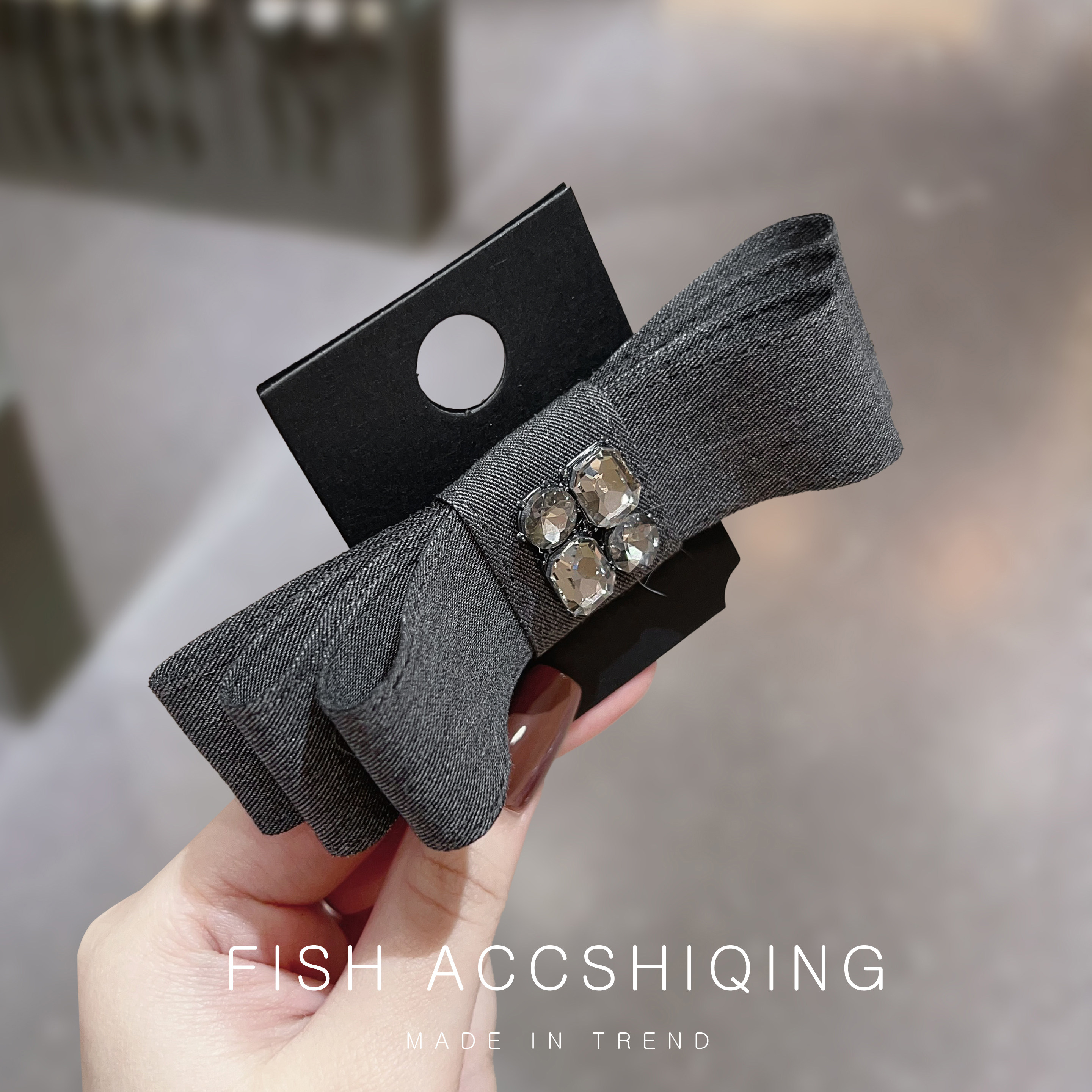 小众高级感镶钻蝴蝶结发夹简约气质边夹刘海夹韩国弹簧夹网红发饰,淘宝优惠券,粉丝福利购,淘宝优惠卷