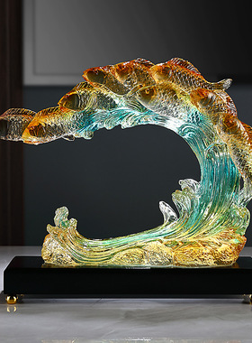 年年有余如鱼得水招财摆件客厅酒柜电视柜锦鲤家居装饰品乔迁礼物