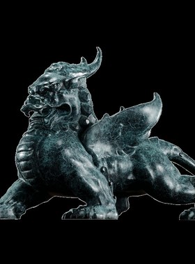 观余艺术纯青铜雕塑办公室玄关桌面家居饰品摆件艺术X礼品《貔貅