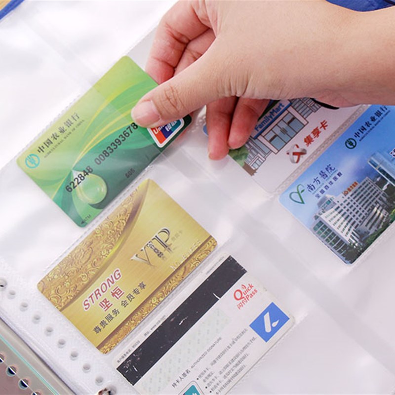 男女式名片册大容量600卡办公名片夹1000卡活页卡片册VIP卡册定制 - 图0