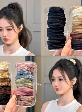 赵露思同款皮筋女2025新款高级感扎头发头绳绑高马尾发圈皮套发饰
