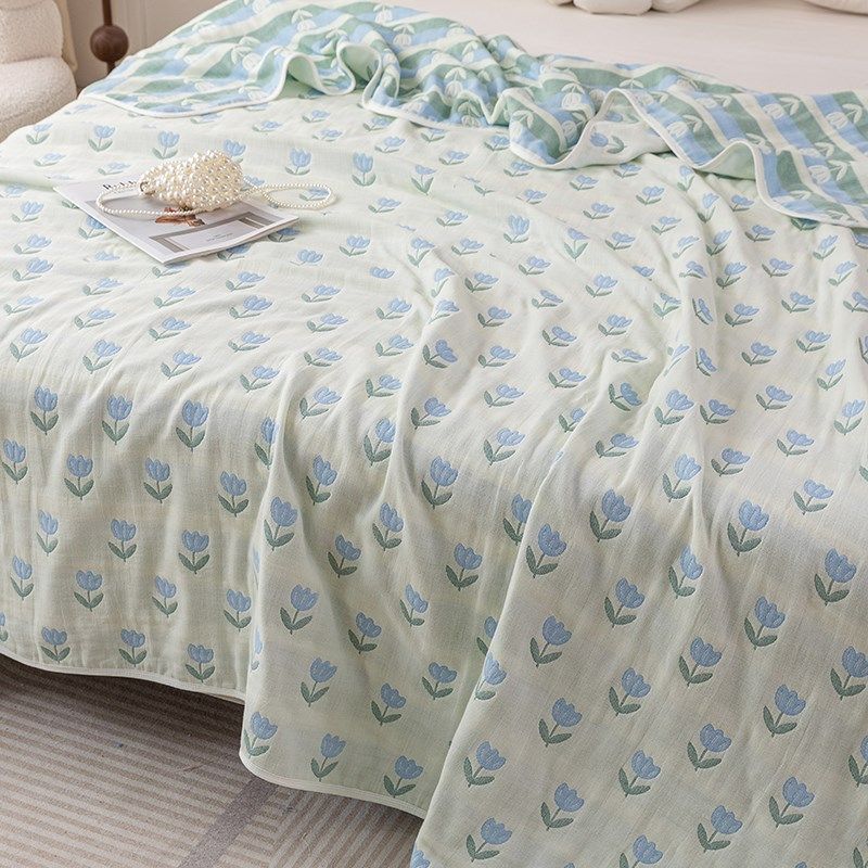 六层纱布毛巾被沙发毯儿童毯子空调盖毯午O睡床上用夏季夏凉被,淘宝优惠券,粉丝福利购,淘宝优惠卷