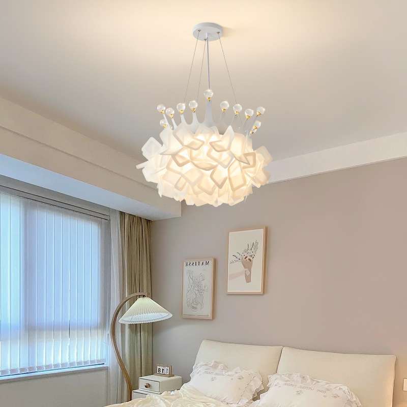 意大利设计师款卧室灯吸顶灯花瓣主卧房间灯简约现代客厅灯具194L - 图0