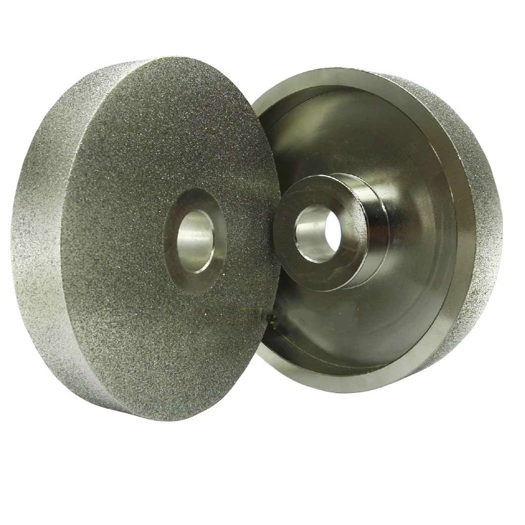 金刚石电镀砂轮 100x20x10孔 钨钢玻璃宝玉石合金陶瓷平行磨刀轮 - 图3