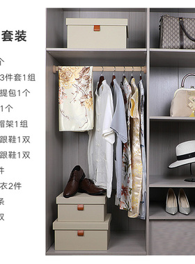 新中式样板房间衣帽间软装饰品摆件全屋定制衣柜旗袍唐装道具套装