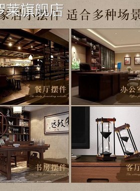 复古时间沙漏大计时器摆件精致儿童半1小时一30分钟60Y流沙瓶大号