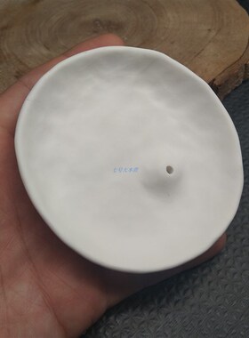简约禅意陶瓷手工圆盘瓷白色香插檀香香座香托线香香薰家用室内