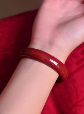 原矿晶体红朱砂手镯女式气质手链网红爆款送母亲闺蜜妈妈奶奶礼物