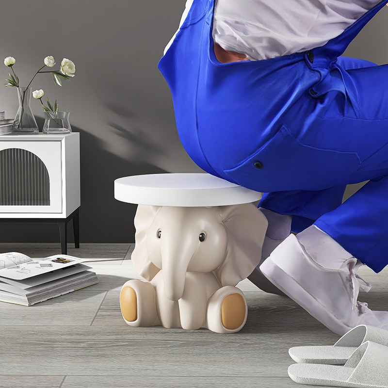 大象落地摆件入户玄关鞋柜换鞋凳客厅托盘软装家居饰品乔迁礼物,淘宝优惠券,粉丝福利购,淘宝优惠卷