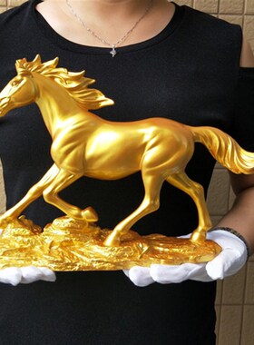 十二生肖马摆件招财风水工艺品 办公室客厅桌面装饰马到成功摆设