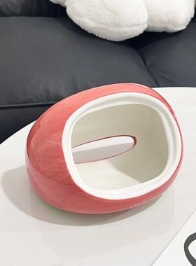 创意可爱陶瓷西瓜纸巾盒