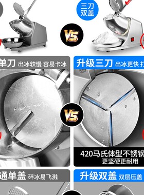 碎冰机商用摆摊家用小型刨冰机雪冰机奶茶店N冰沙机绵绵冰机破冰