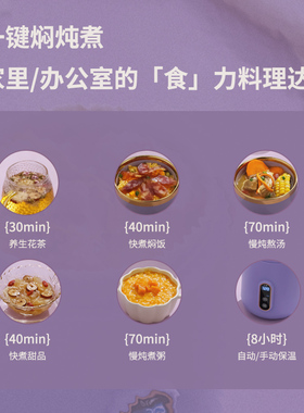 煮粥神器炖煮养生杯电炖杯电热水杯全自动电煮杯小型便携式烧水壶
